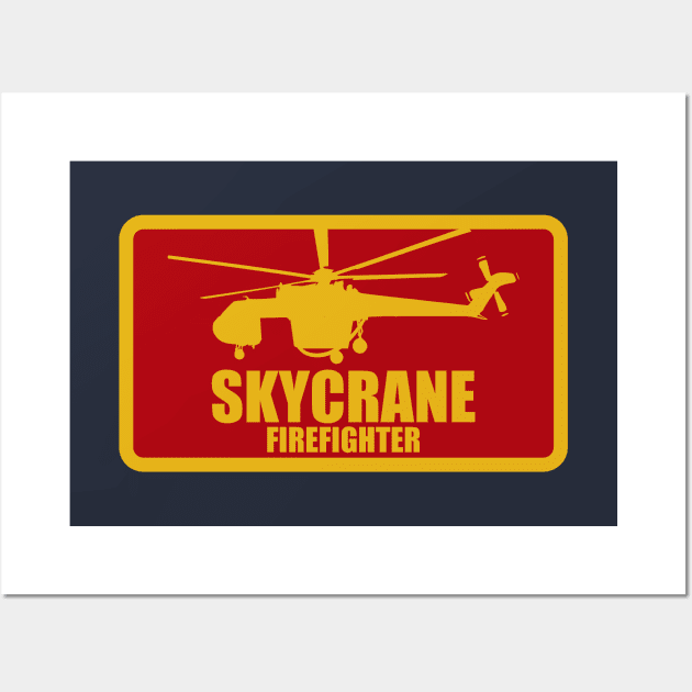 S-64 Skycrane Firefighter Wall Art by TCP